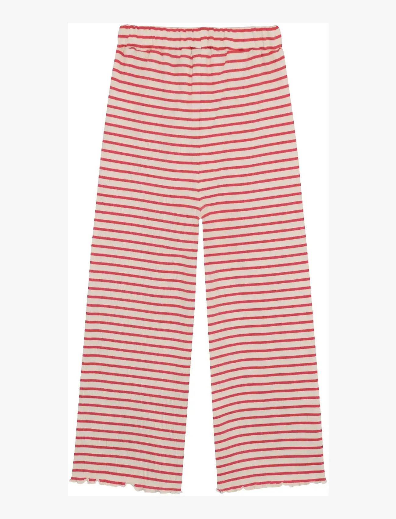 Minymo - Pants Rib - trousers - spiced coral - 1