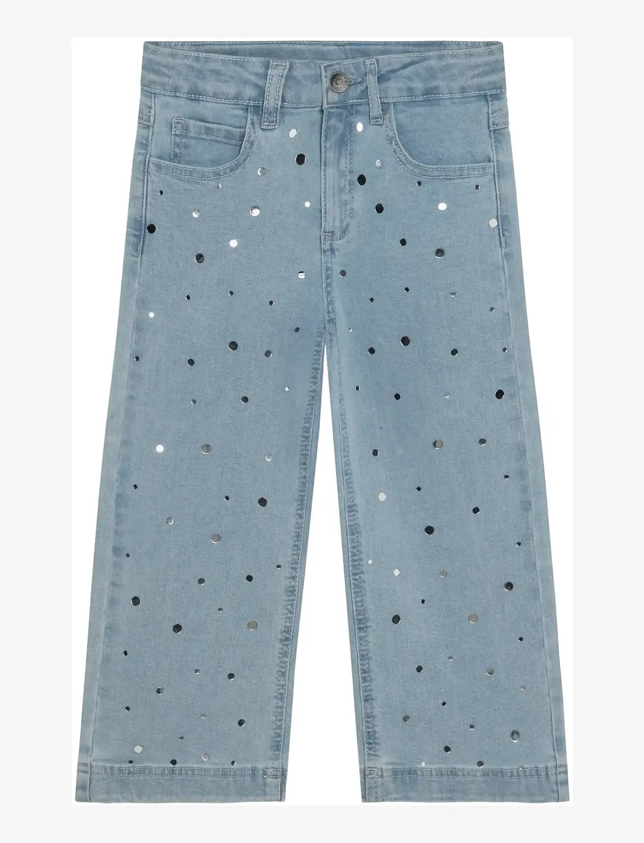 Minymo - Pants Denim - brede jeans - faded denim - 1