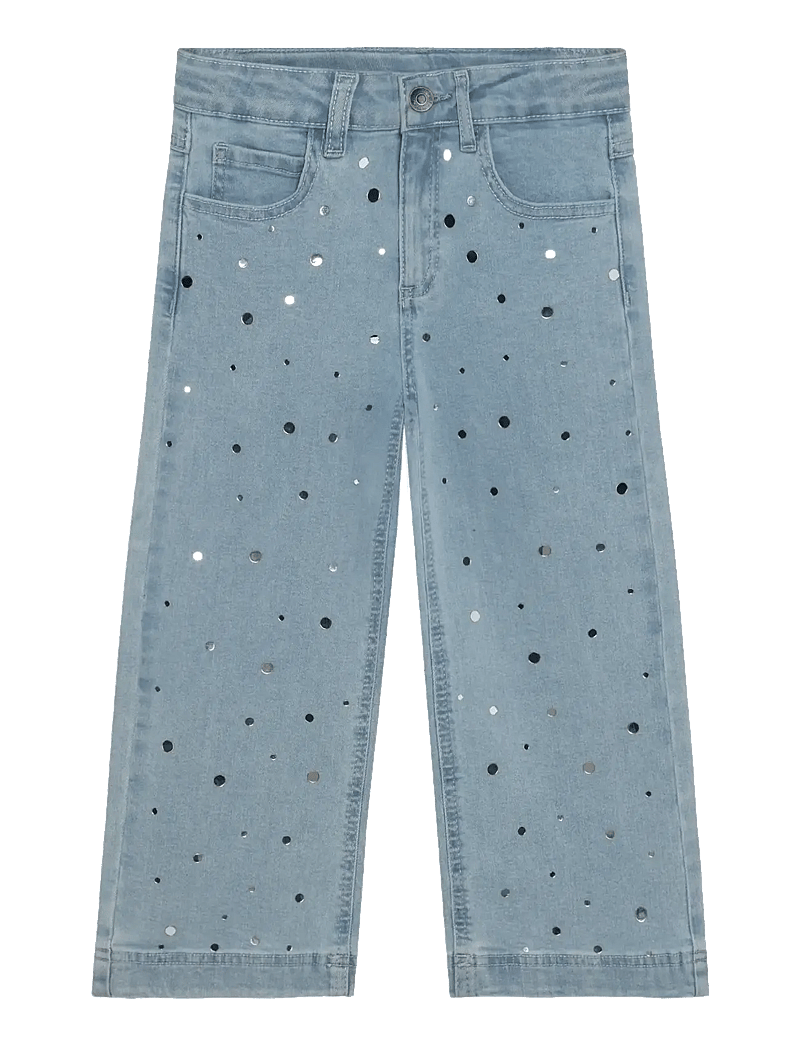 Minymo - Pants Denim - brede jeans - faded denim - 1