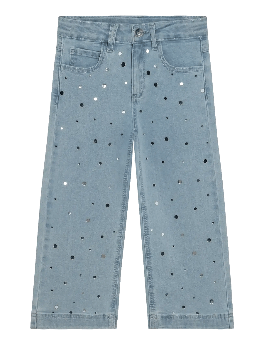 Minymo - Pants Denim - pantalons larges - faded denim - 1