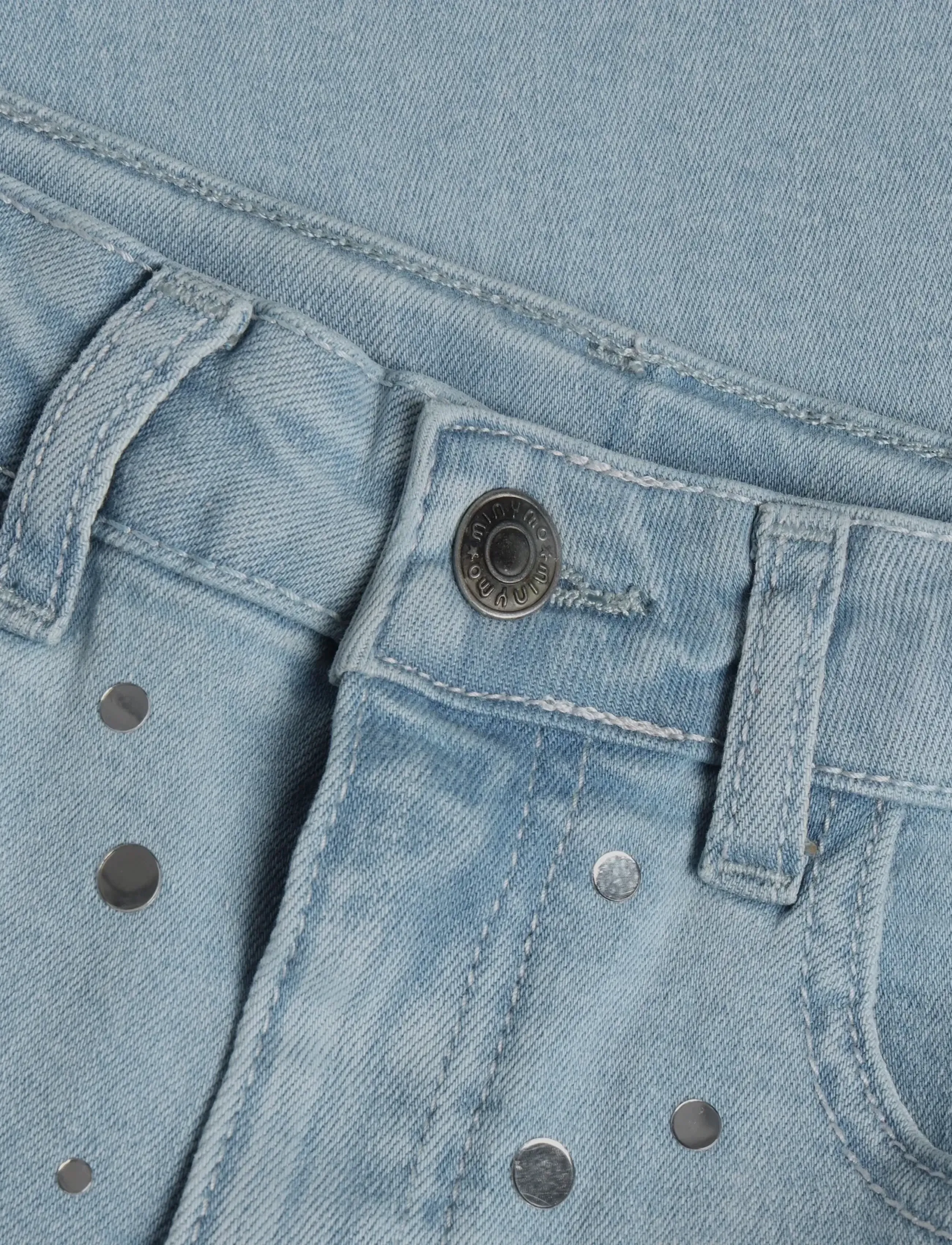 Minymo - Pants Denim - pantalons larges - faded denim - 3