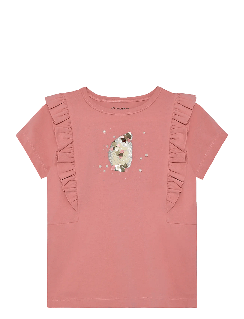 Minymo - T-Shirt SS - kurzärmelige - brandied apricot - 0