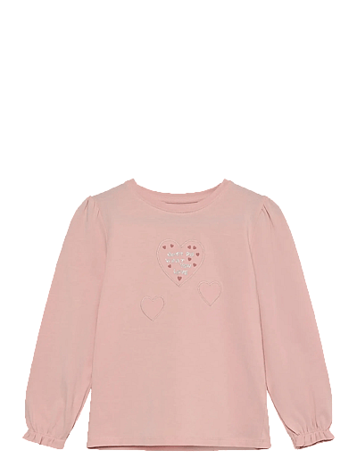 Minymo T-Shirt LS - Pikkade varrukatega T-särgid - SILVER PINK / pink/rose