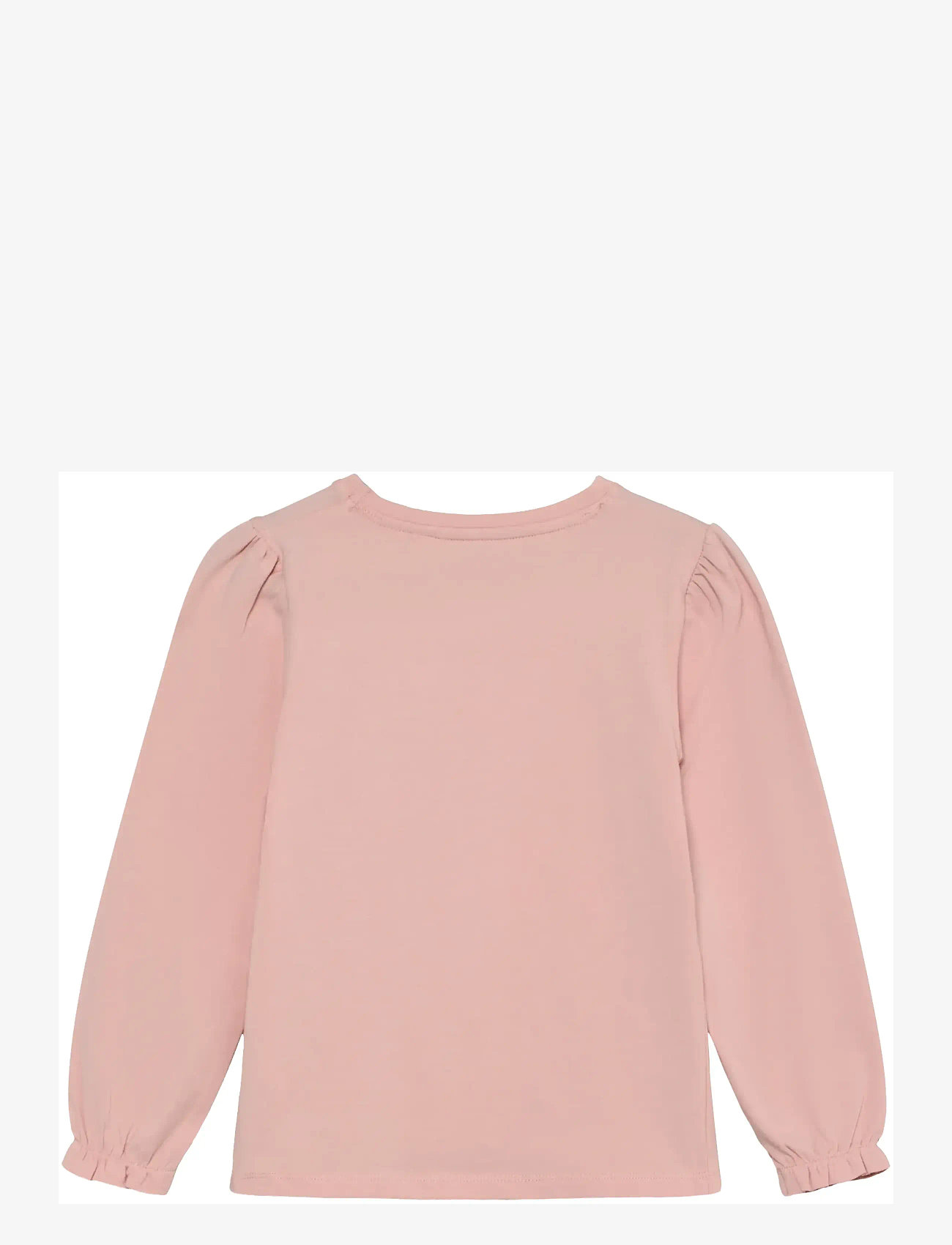 Minymo - T-Shirt LS - long-sleeved t-shirts - silver pink - 1