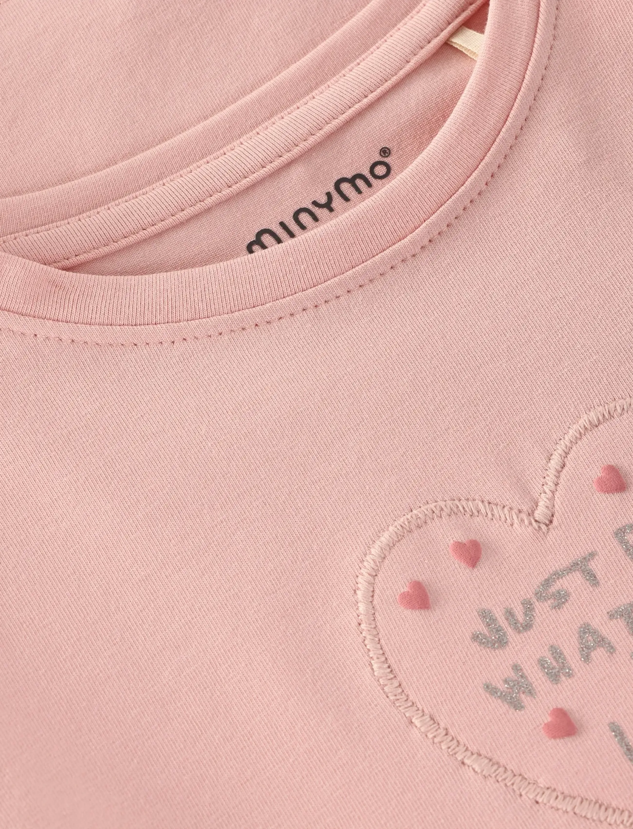 Minymo - T-Shirt LS - pikkade varrukatega t-särgid - silver pink - 2