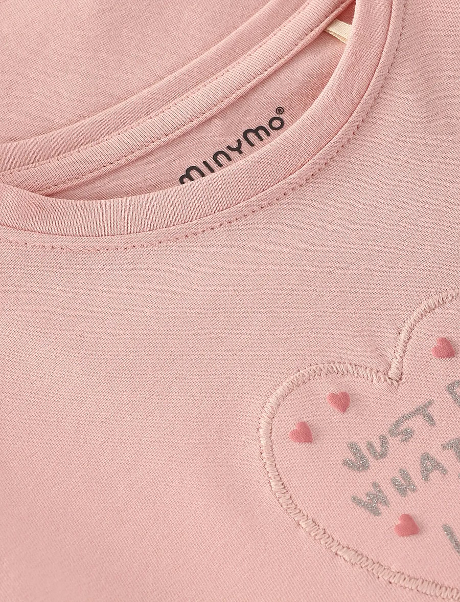 Minymo - T-Shirt LS - pikkade varrukatega t-särgid - silver pink - 2