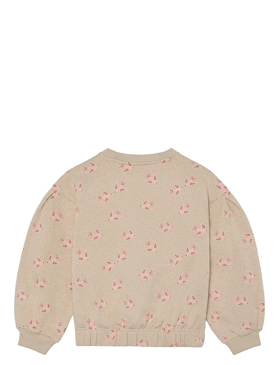 Minymo - Sweatshirt LS AOP - sweatshirts - doeskin - 1
