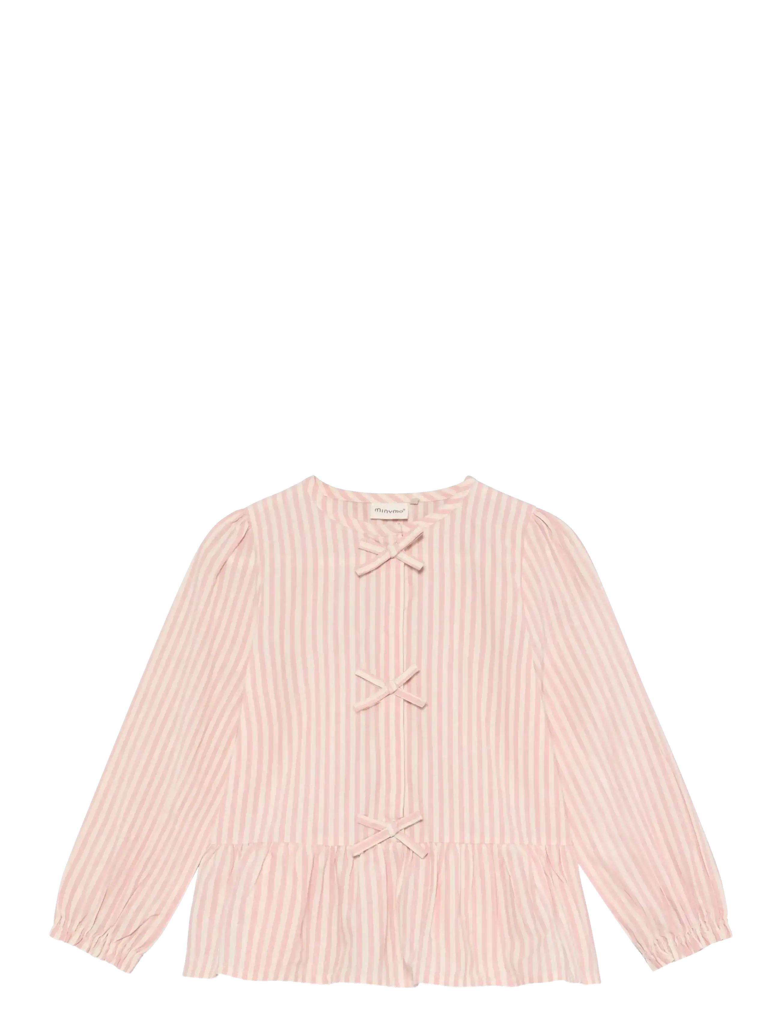 Minymo Shirt Ls Y/D, 110, Pink, Overdele > Bluser & Tunikaer, Børn