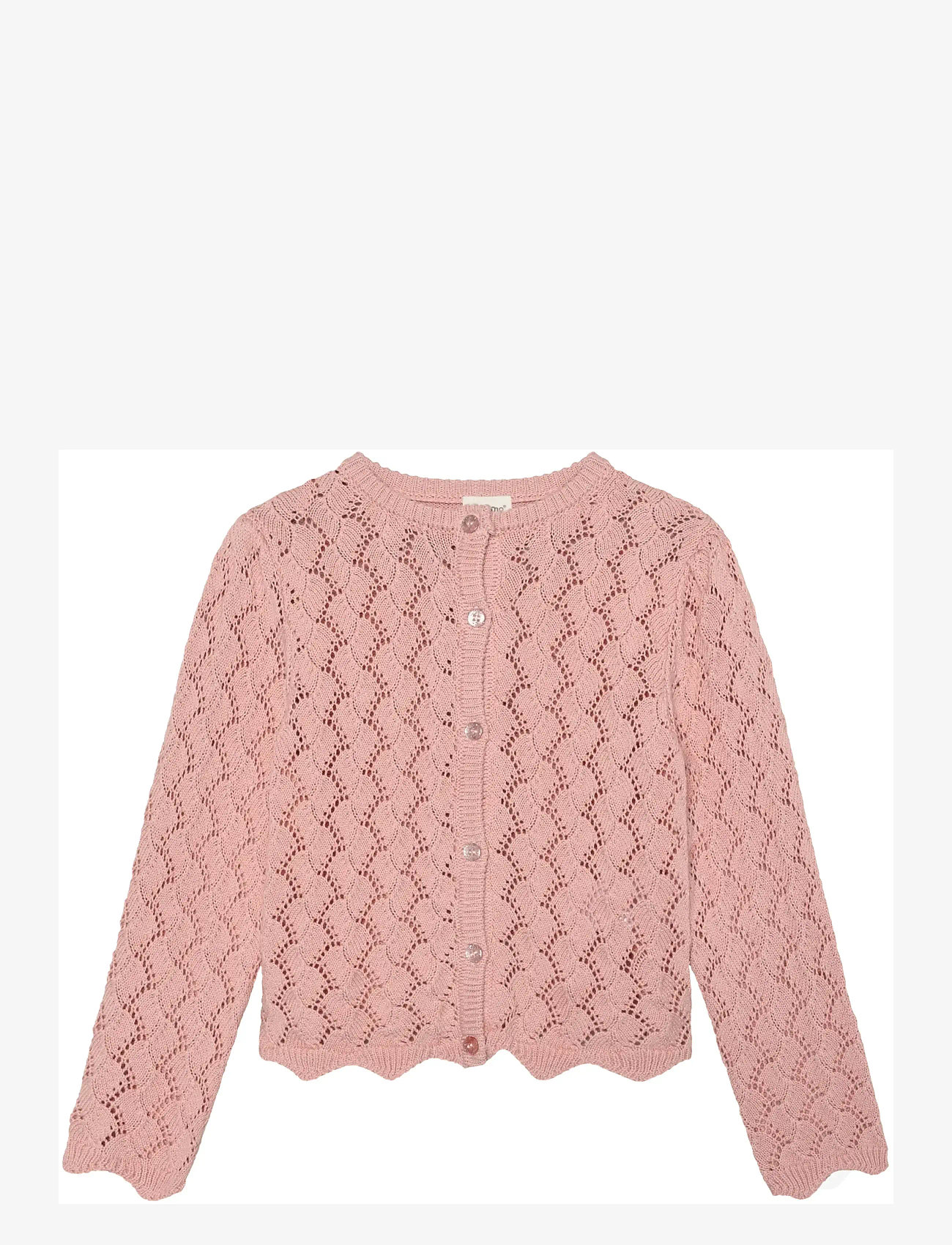 Minymo - Cardigan Knit - cardigans - silver pink - 0