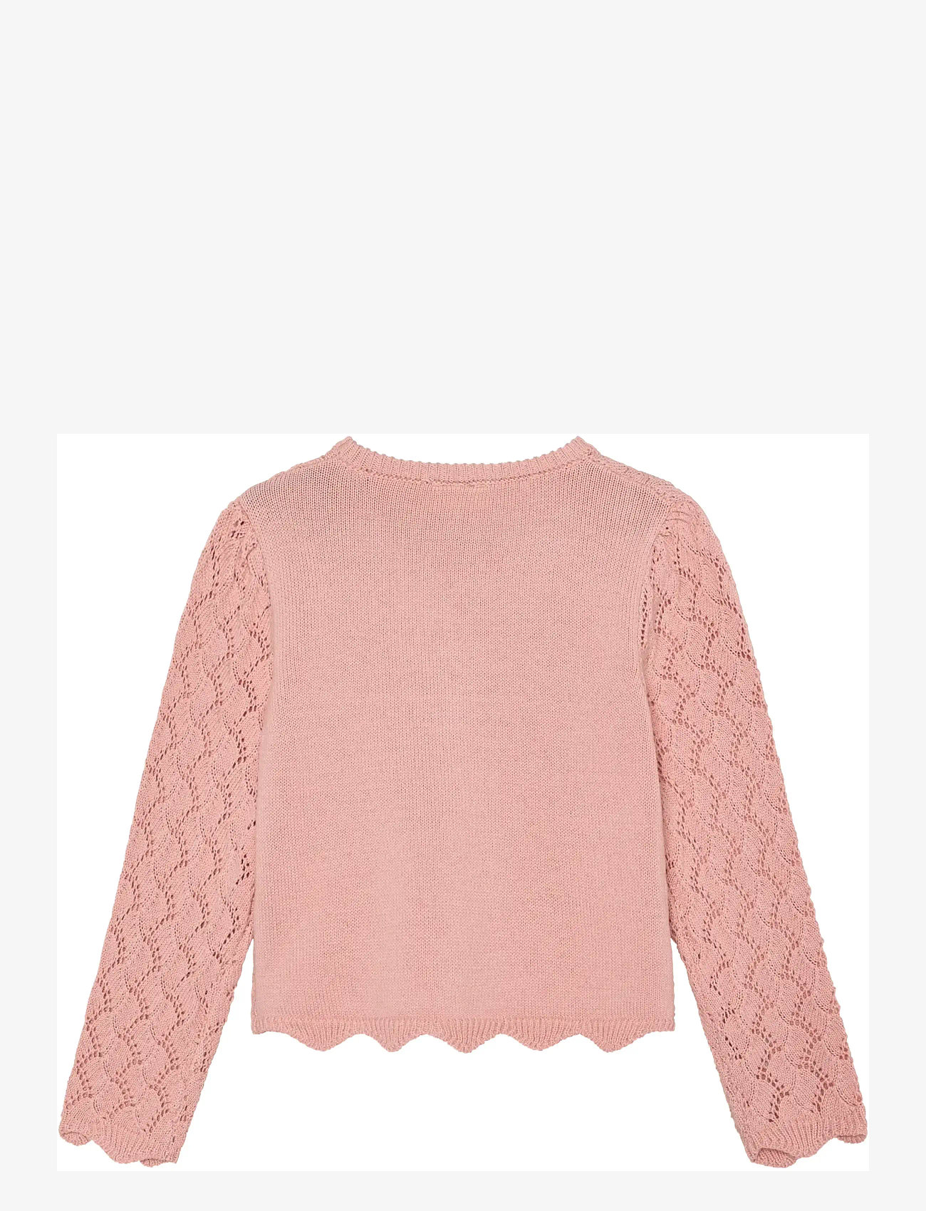 Minymo - Cardigan Knit - cardigans - silver pink - 1