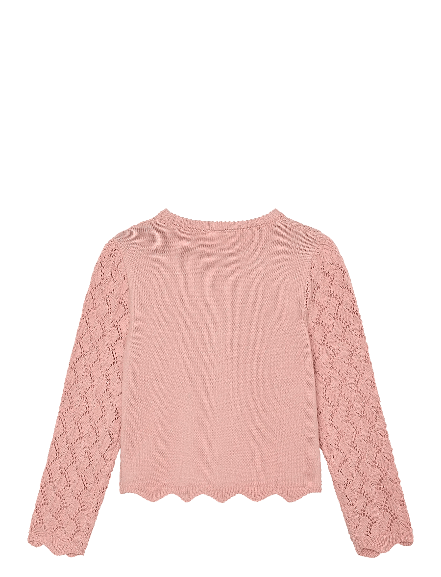 Minymo - Cardigan Knit - gilets - silver pink - 1