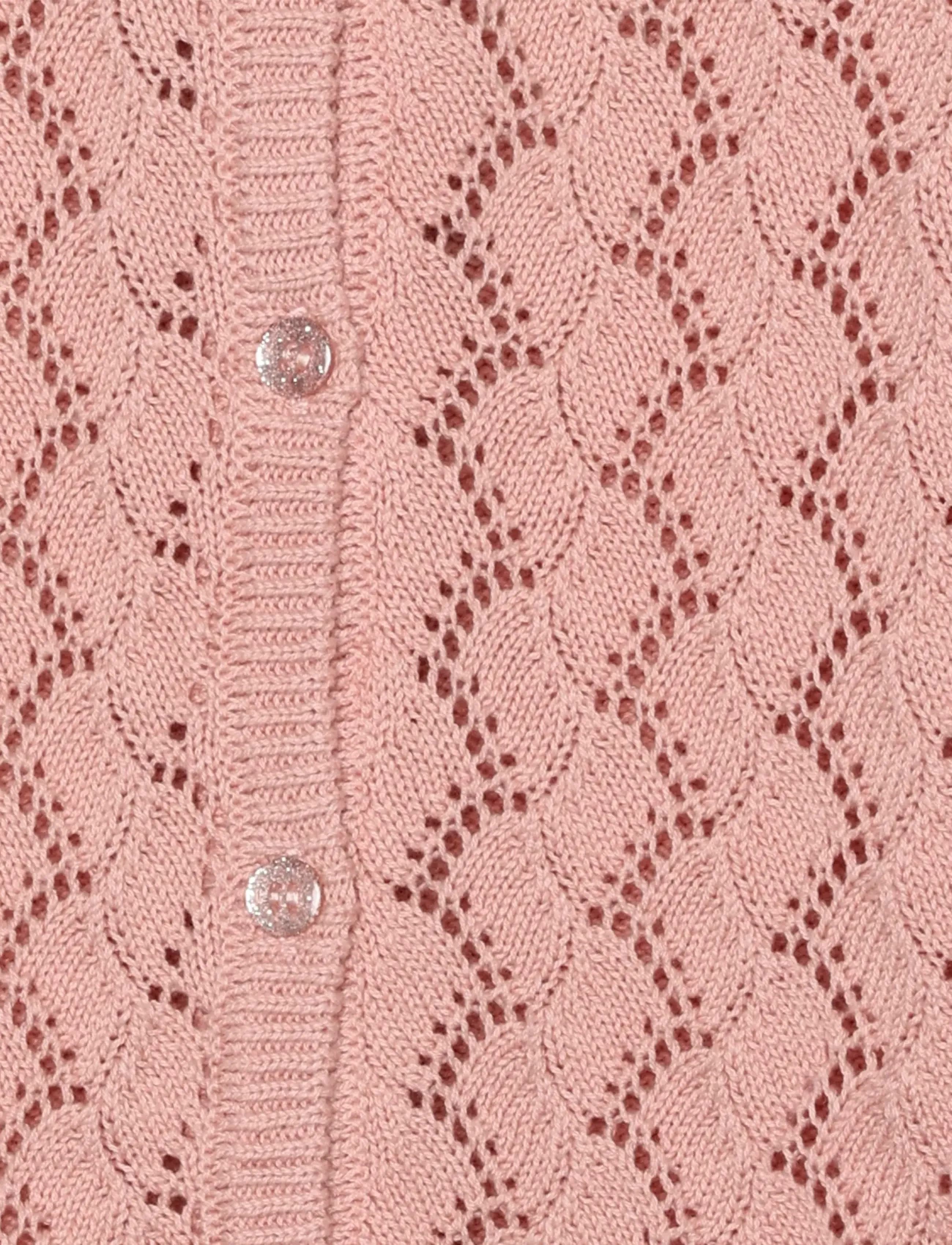 Minymo - Cardigan Knit - gilets - silver pink - 2