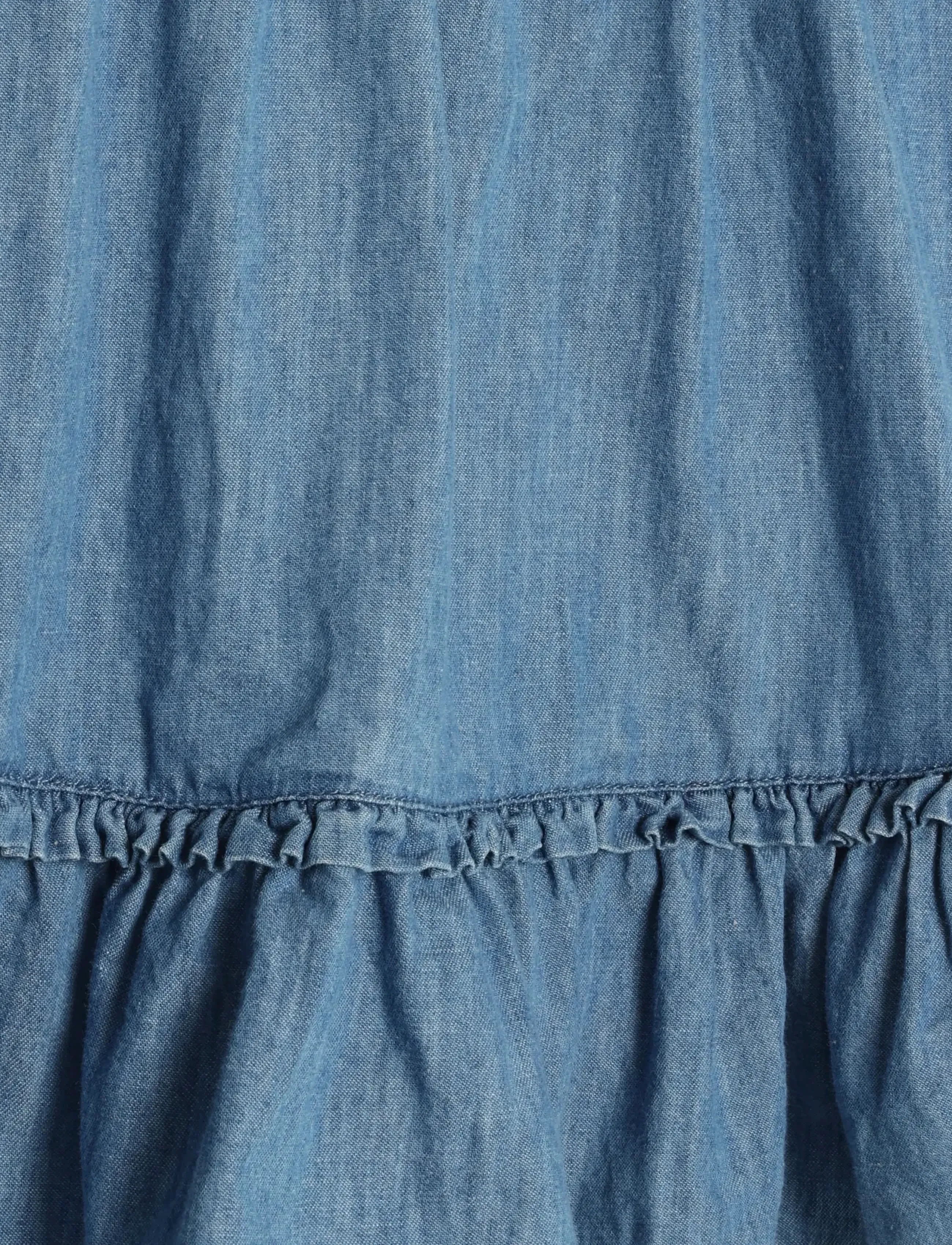 Minymo - Skirt Chambray - korta kjolar - faded denim - 3