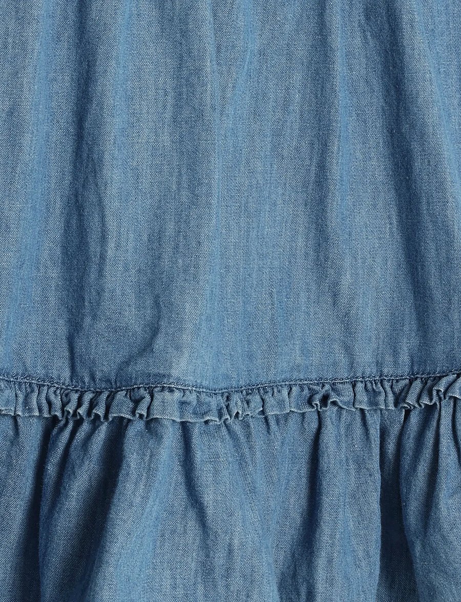 Minymo - Skirt Chambray - kurze röcke - faded denim - 3