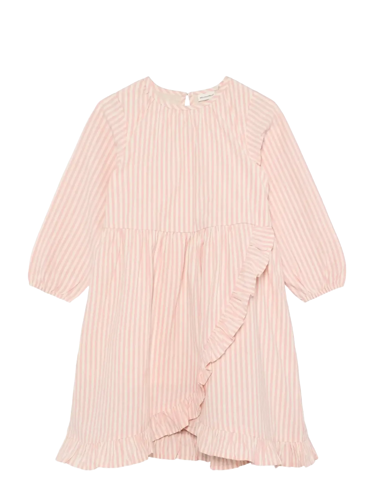 Minymo Dress LS Y/D - Riided - SILVER PINK / pink/rose