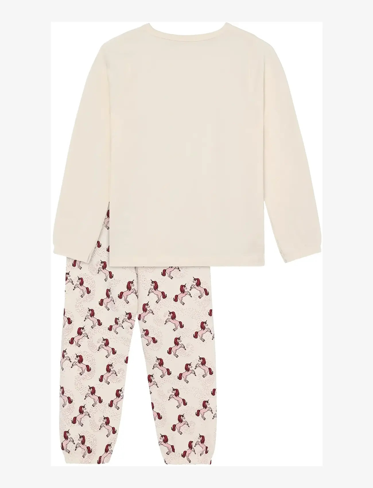 Minymo - Pyjamas LS Set AOP - pyjamasset - white swan - 1