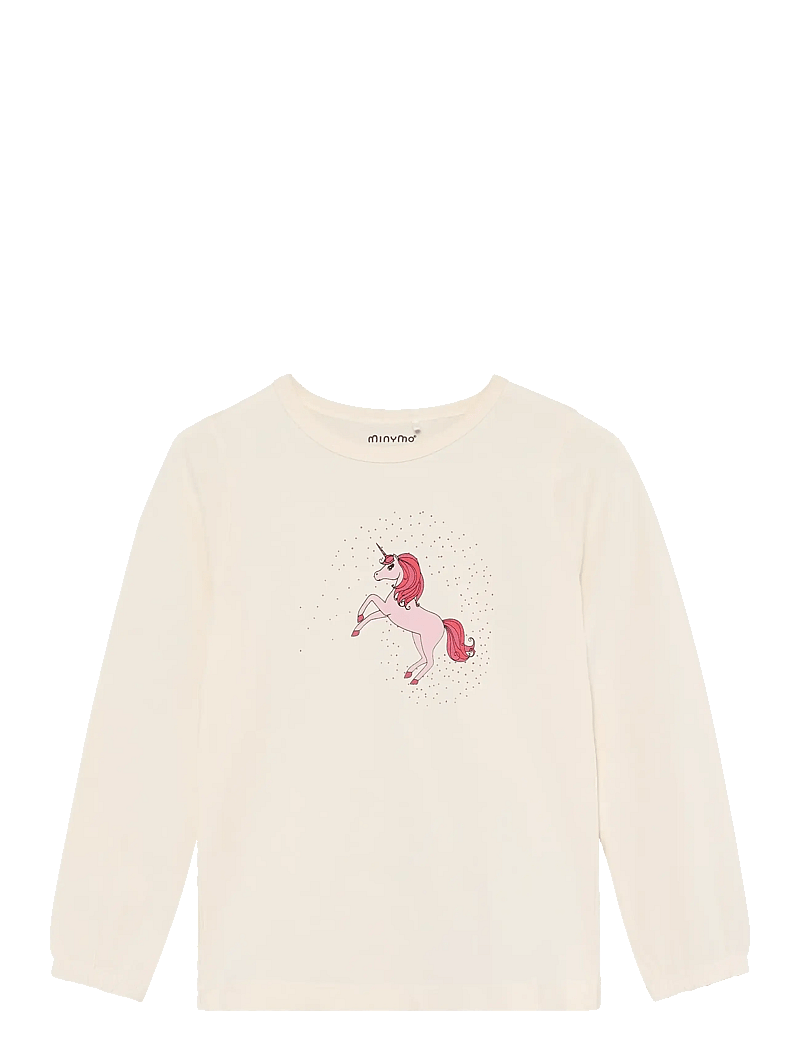 Minymo - Pyjamas LS Set AOP - pyjamasset - white swan - 2