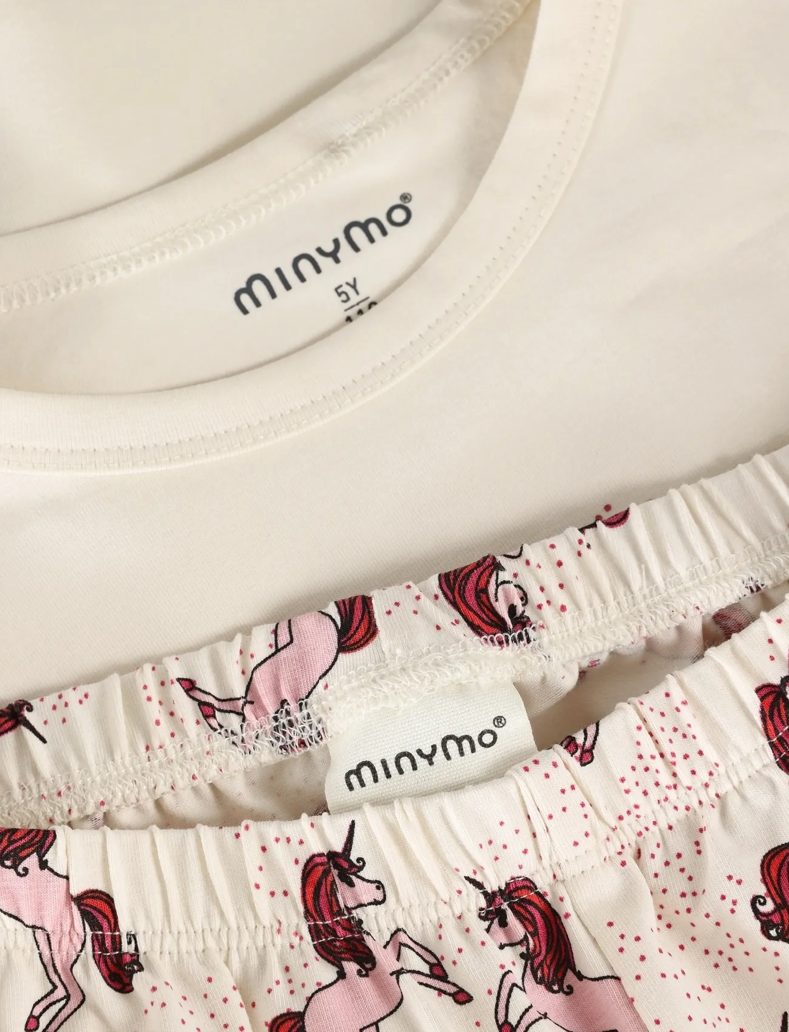 Minymo - Pyjamas LS Set AOP - sets - white swan - 4