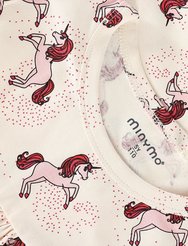 Minymo - Nightdress SS AOP - nightdresses - white swan - 2