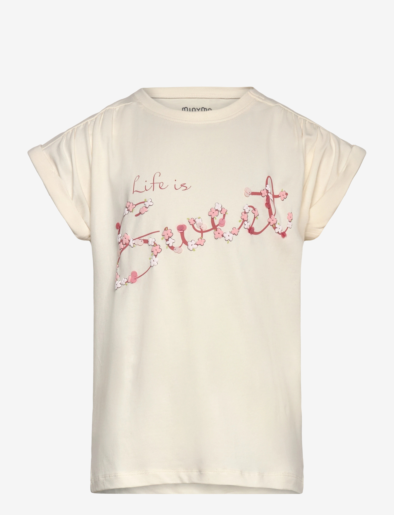 Minymo - T-shirt SS - lühikeste varrukatega t-särgid - vanilla ice - 0