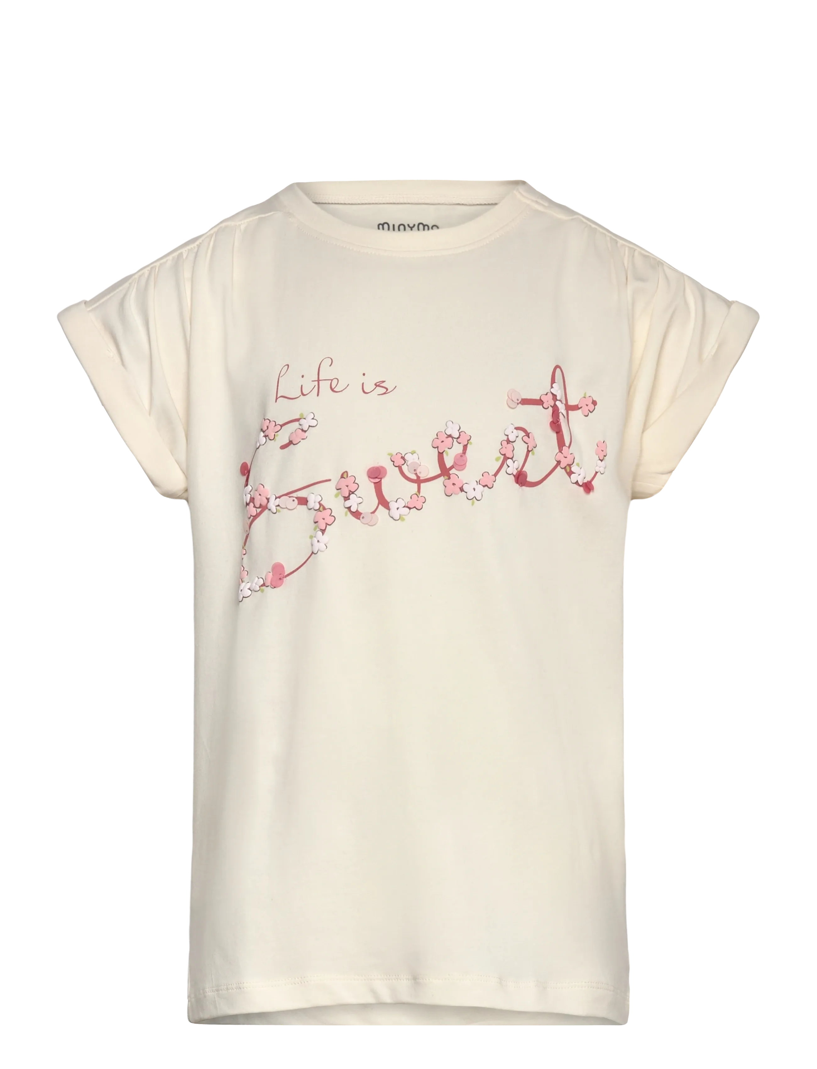 Minymo T-shirt SS - 4 for 3 - VANILLA ICE / cream