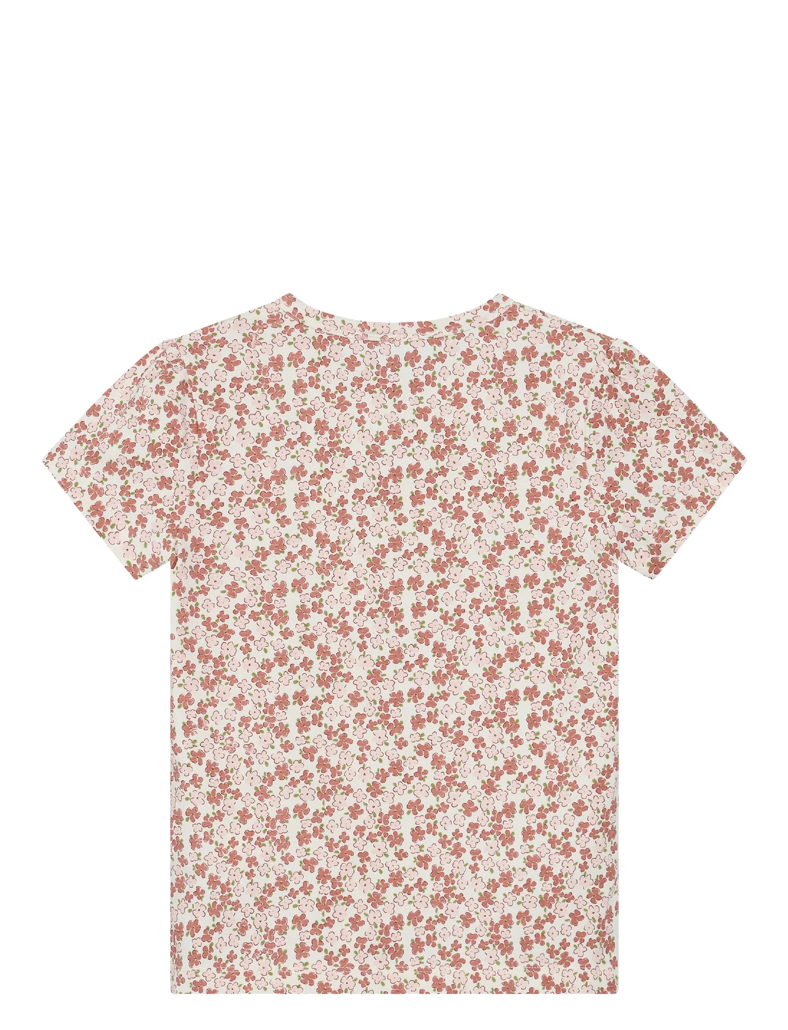 Minymo - T-shirt SS AOP - vanilla ice - 1