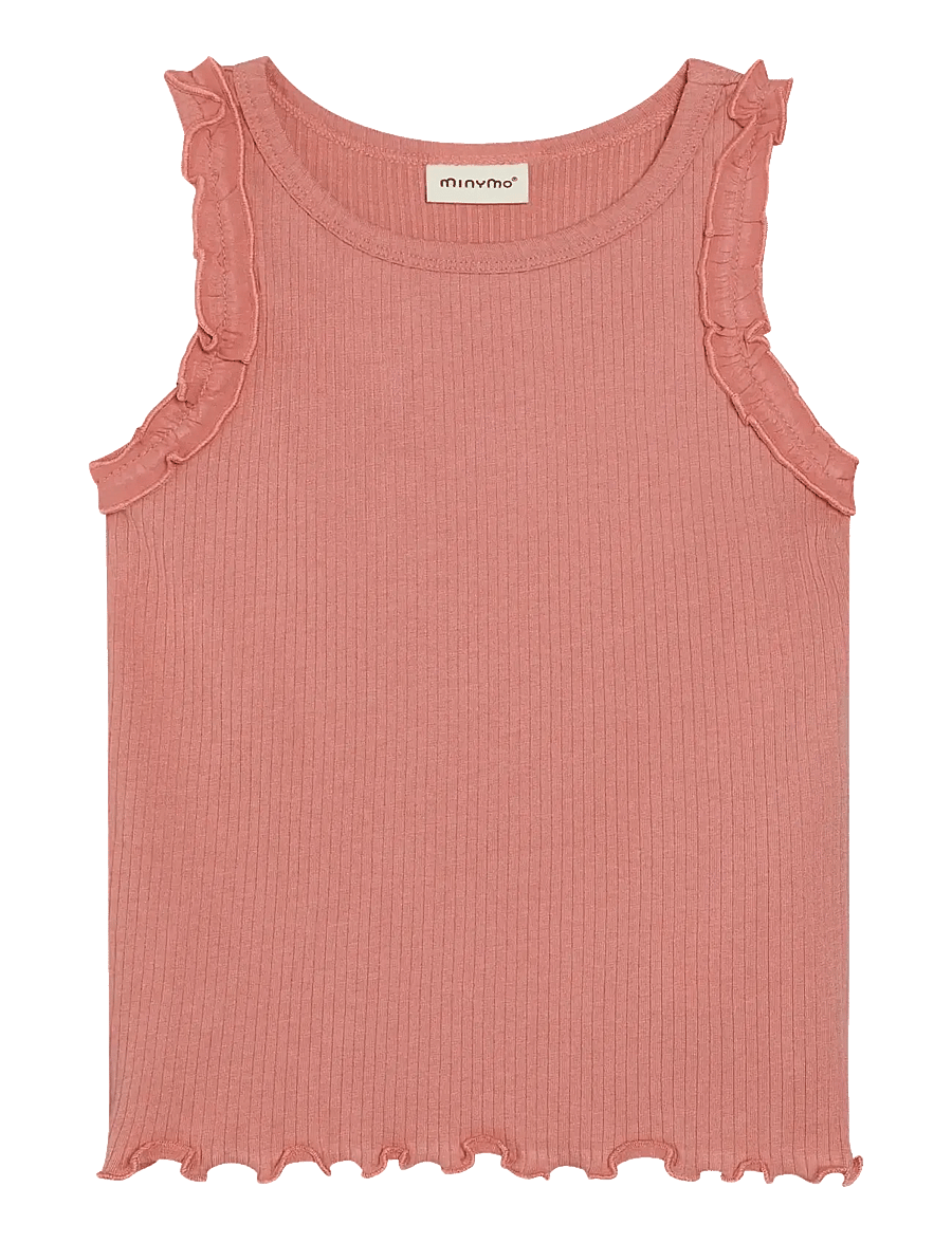 Minymo - Top NS Rib - Ärmellose - rosette - 1