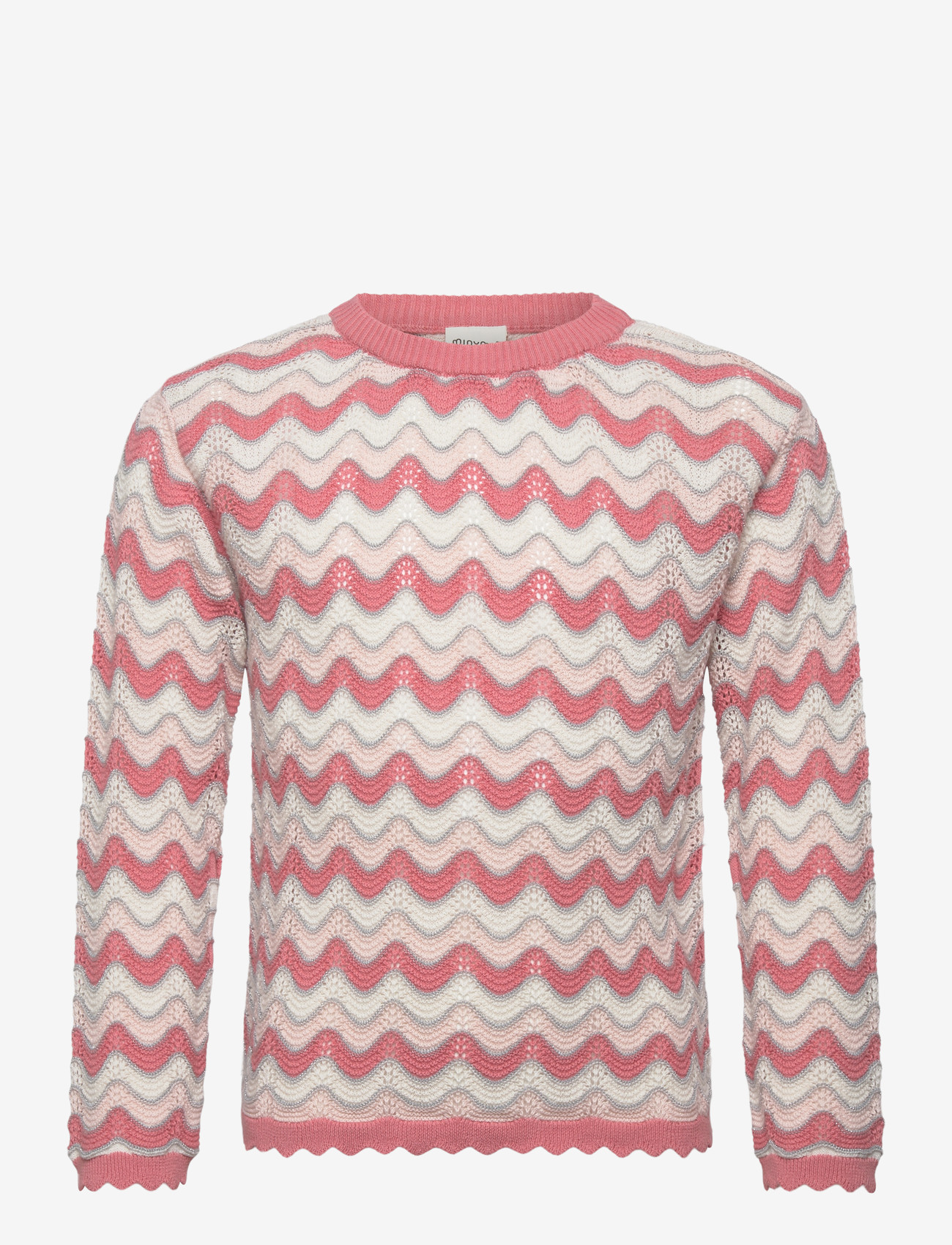 Minymo - Pullover LS Knit - trøjer - peach blush - 0