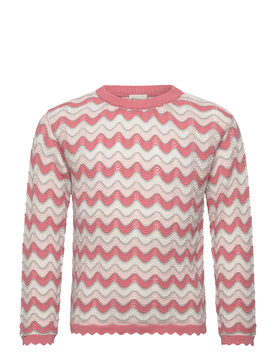 Minymo - Pullover LS Knit - trøjer - peach blush - 0