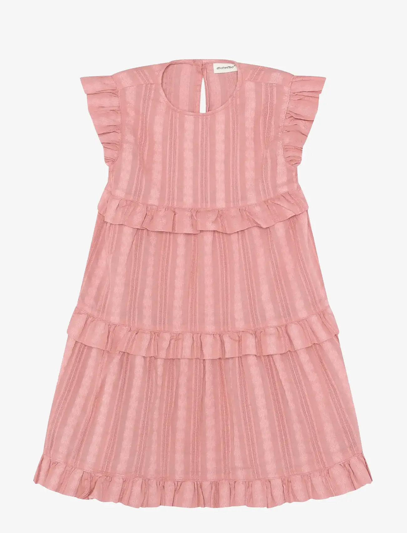 Minymo - Dress SS - short-sleeved casual dresses - rosette - 0