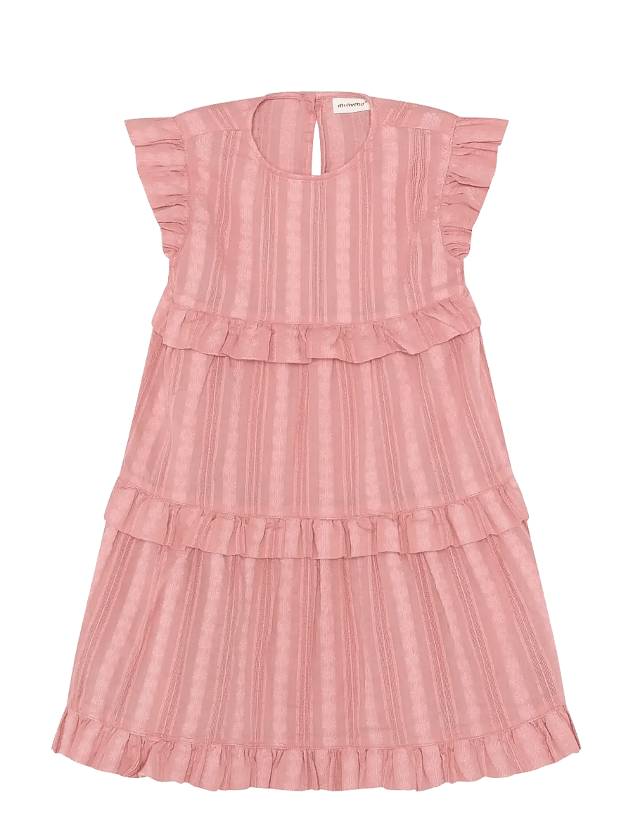Minymo - Dress SS - lühikeste varrukatega vabaajakleidid - rosette - 0