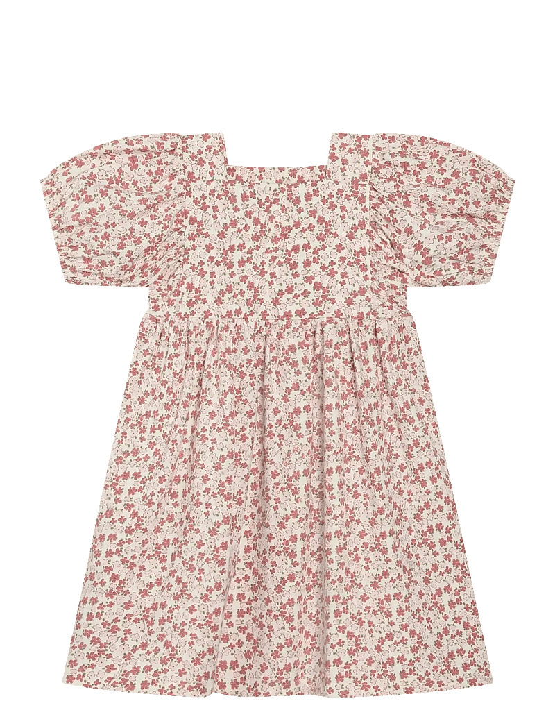 Minymo - Dress SS AOP - kurzärmelige freizeitkleider - vanilla ice - 2