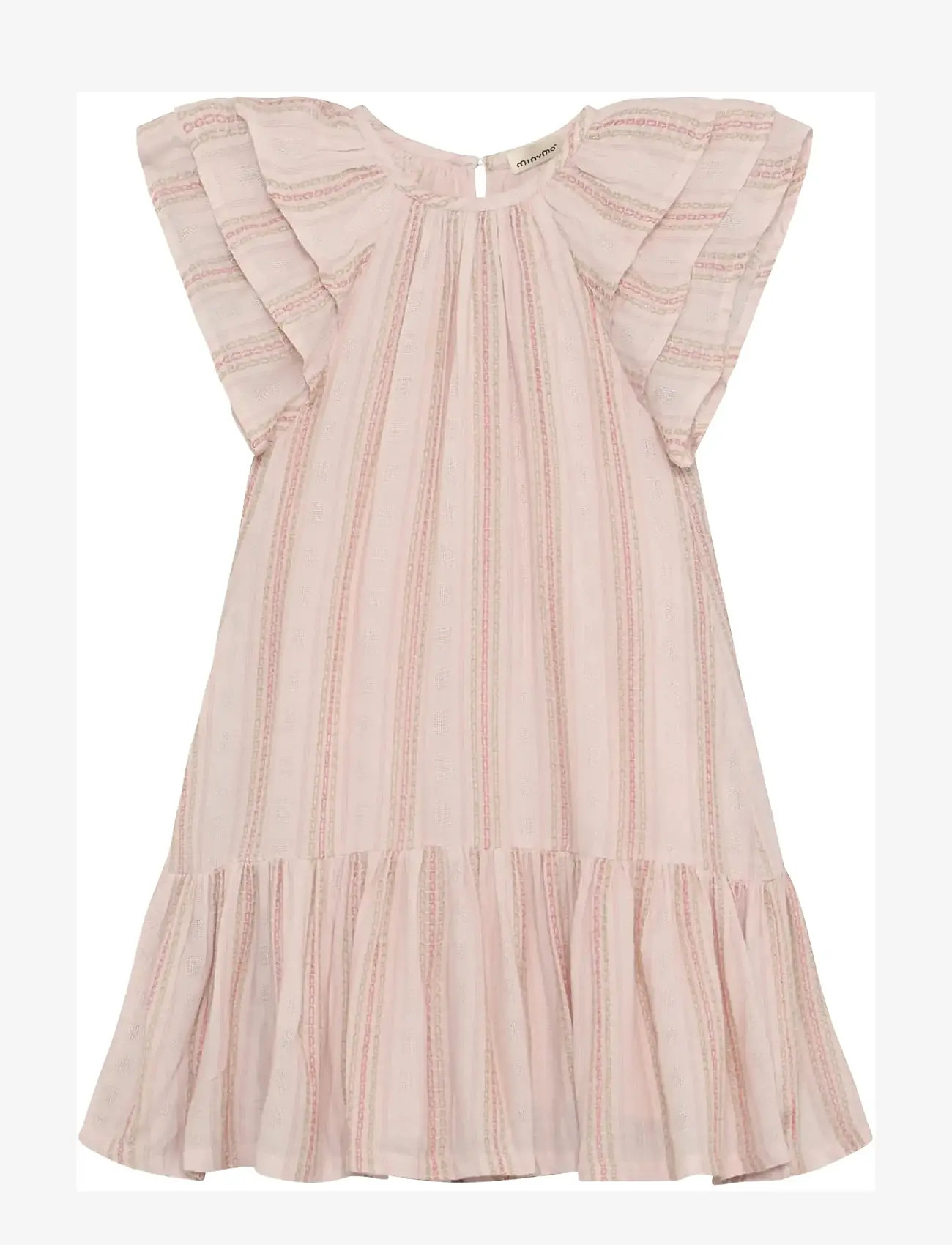 Minymo - Dress SS w. Lining - Ärmlösa vardagsklänningar - peach blush - 0