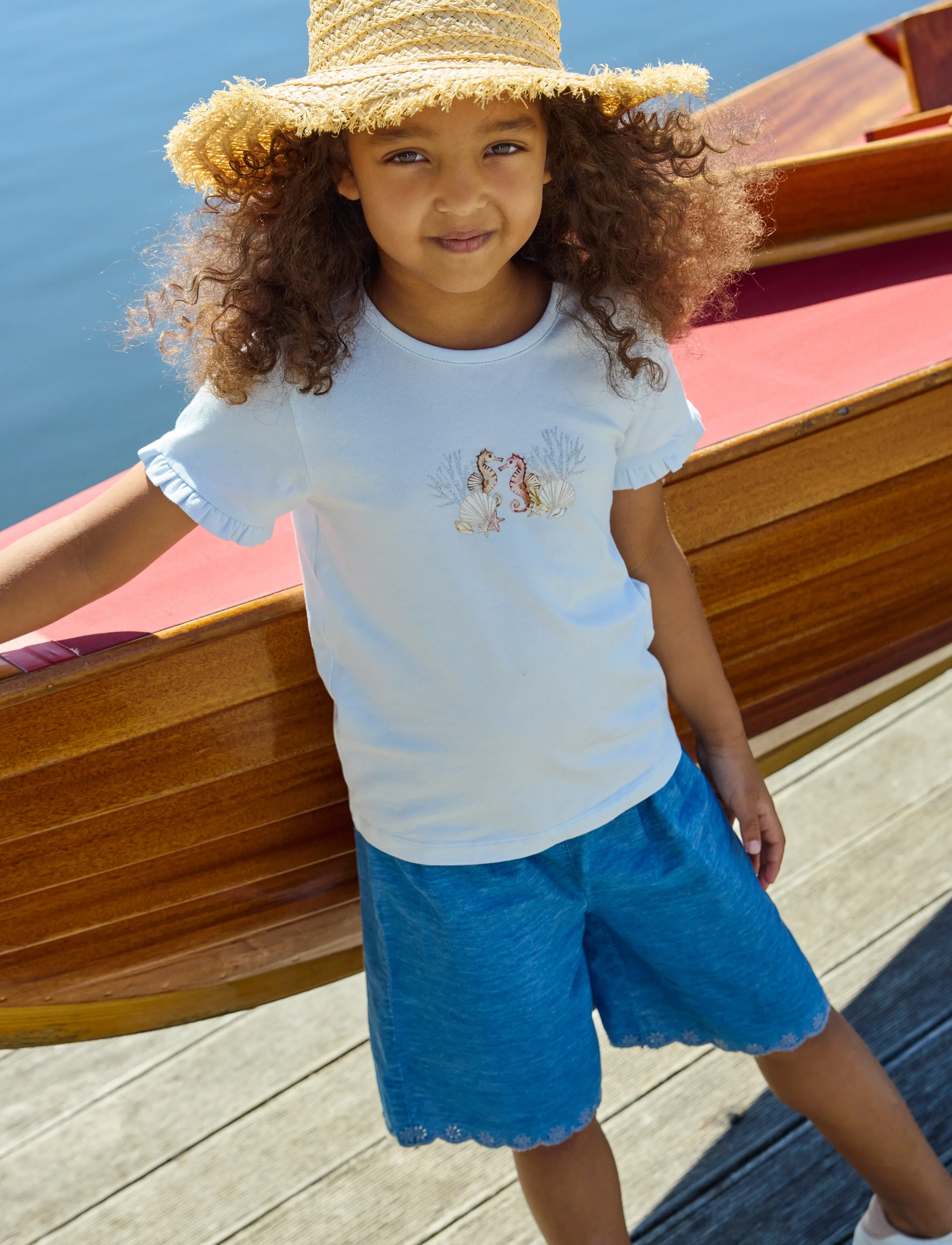 Minymo Bermuda Shorts Chambrey - Shorts - FADED DENIM / blue