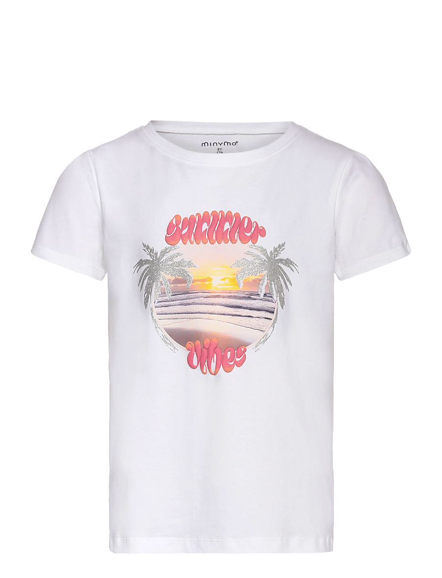 Minymo - T-shirt SS - kortærmede t-shirts - bright white - 0