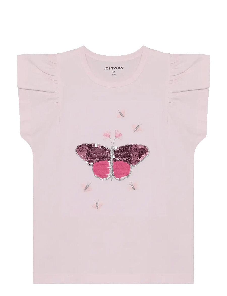 Minymo - T-shirt SS - short-sleeved t-shirts - raindrops on roses - 1
