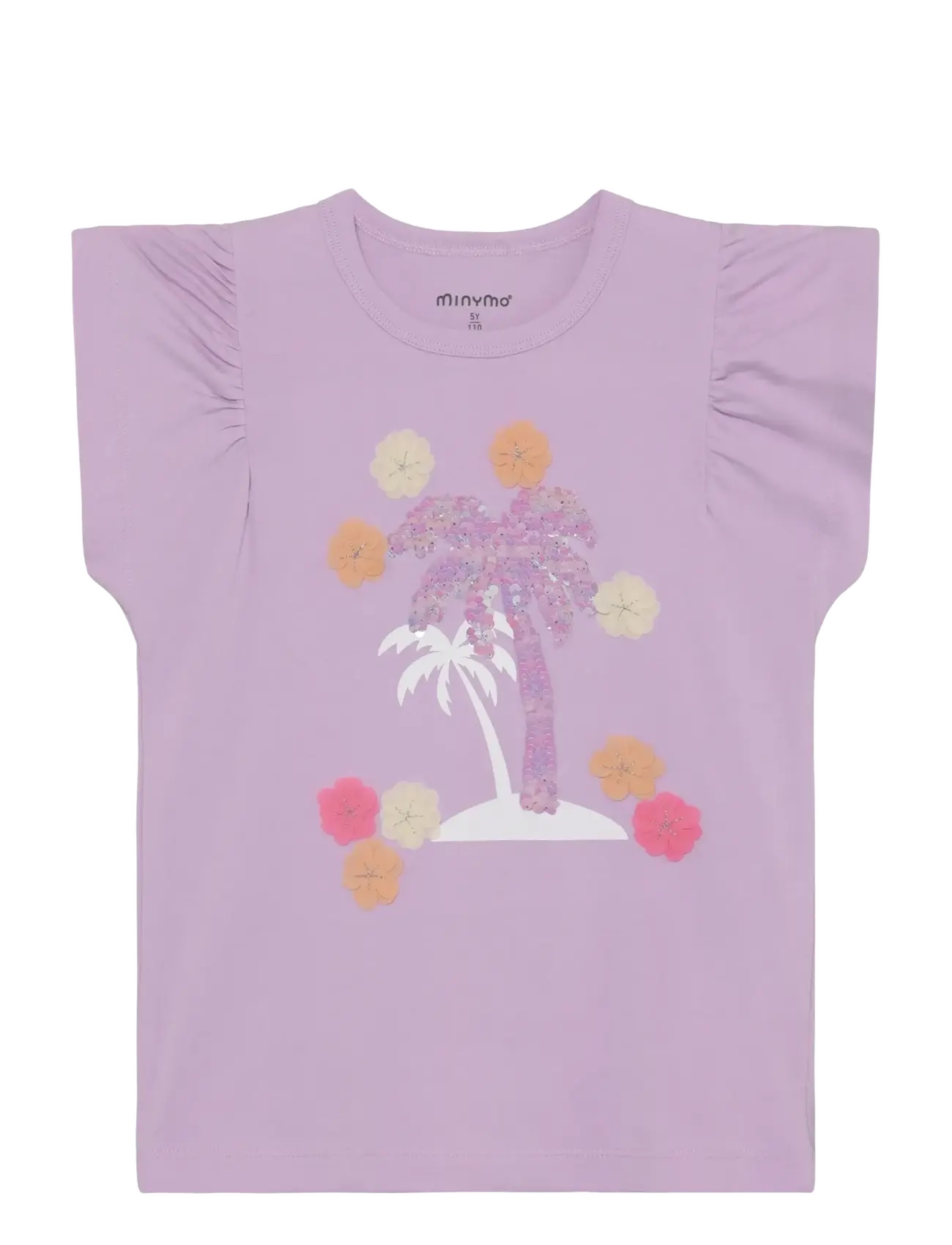 Minymo T-Shirt Ss, 116, Purple, T-Shirts > Kortærmede, Børn