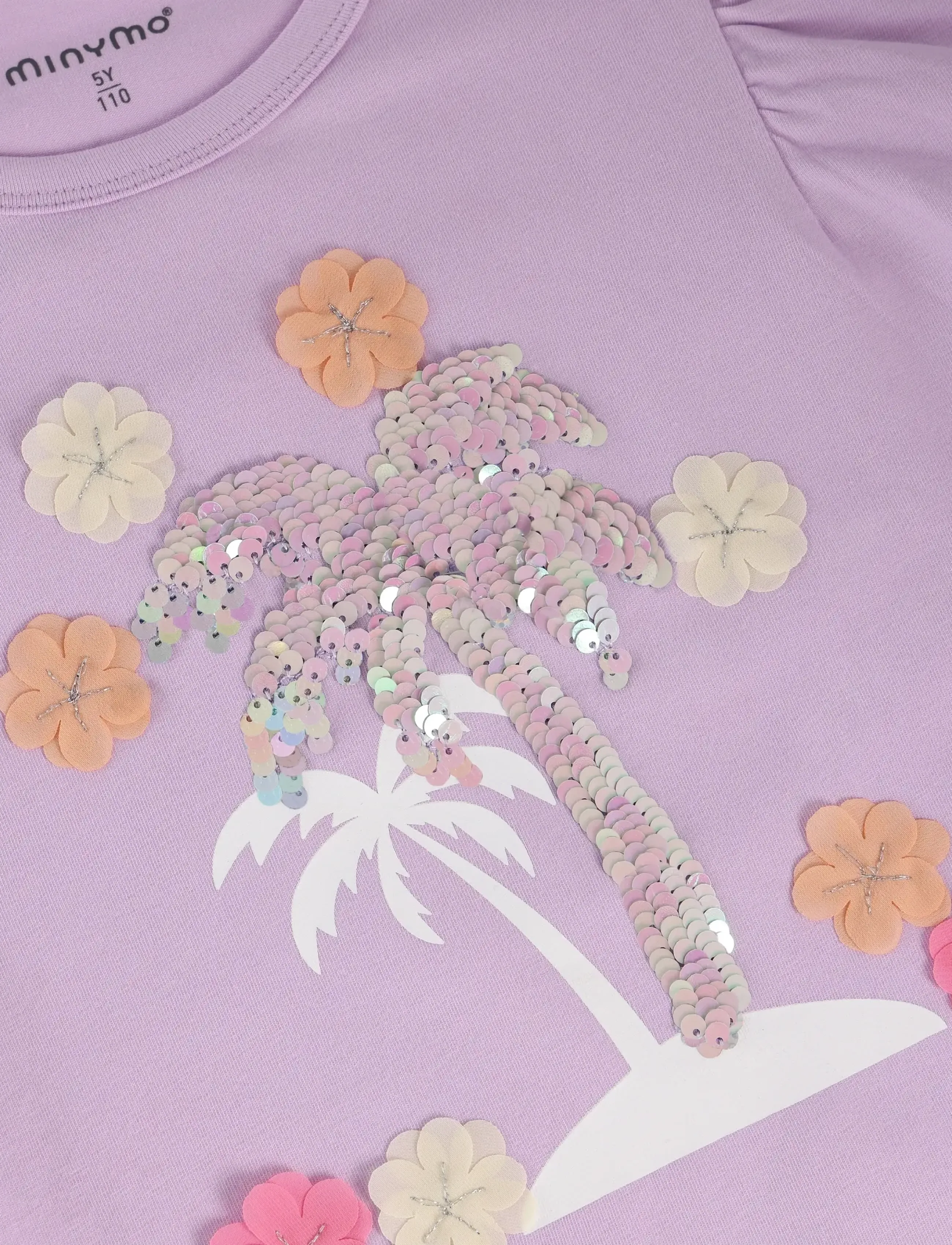Minymo - T-shirt SS - short-sleeved t-shirts - violet dusk - 2
