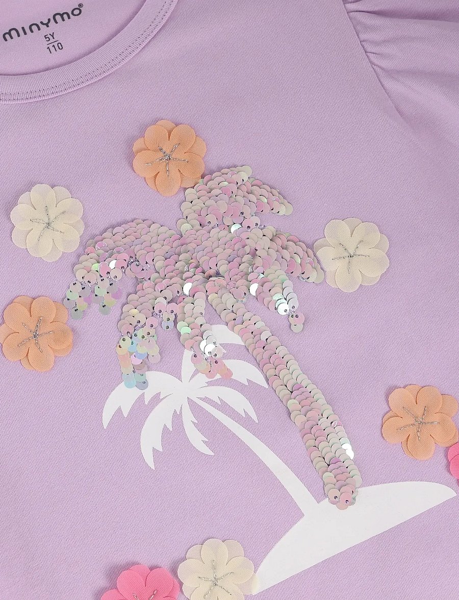 Minymo - T-shirt SS - short-sleeved t-shirts - violet dusk - 2