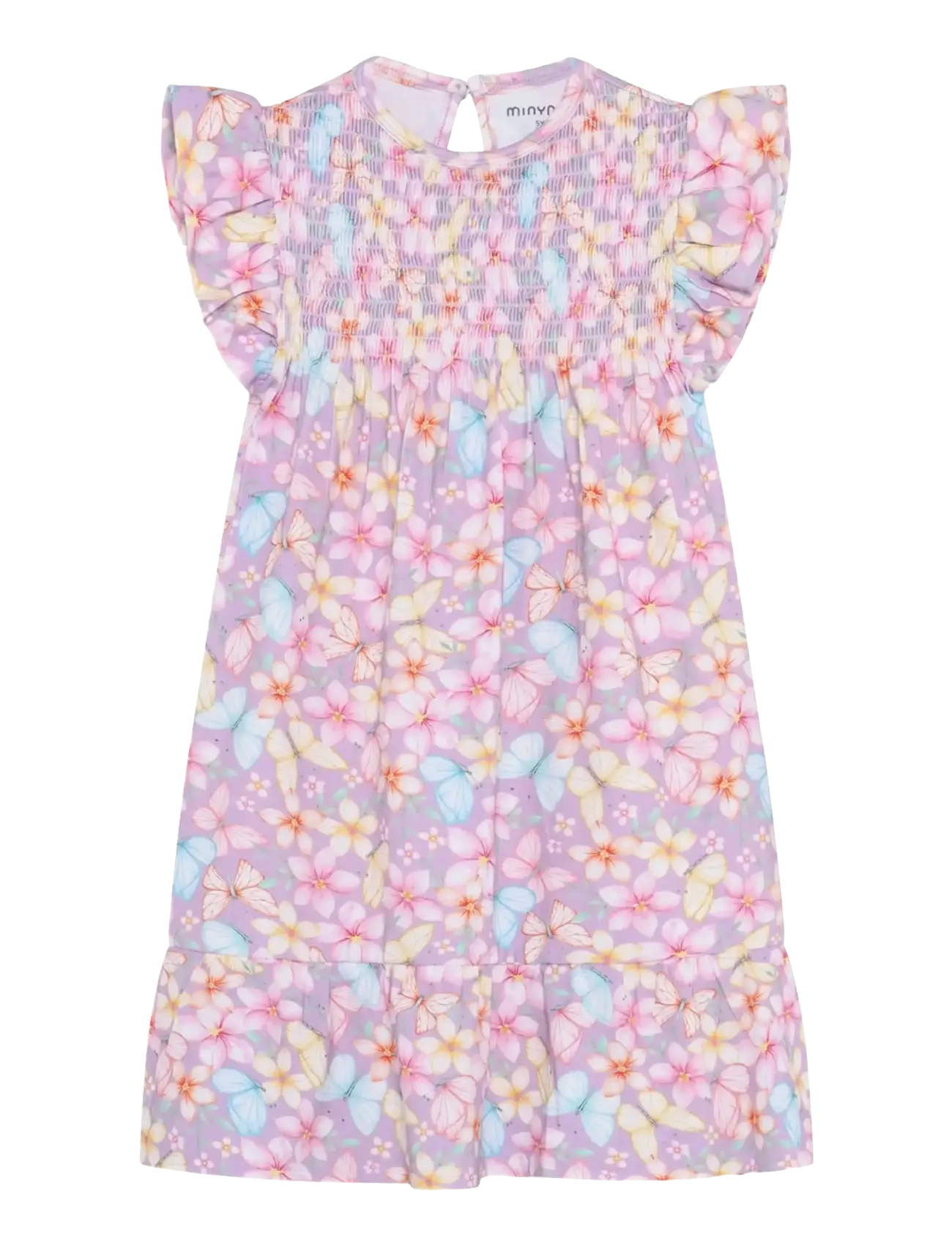 Minymo Dress SS AOP - Kjoler & Nederdele - VIOLET DUSK / purple