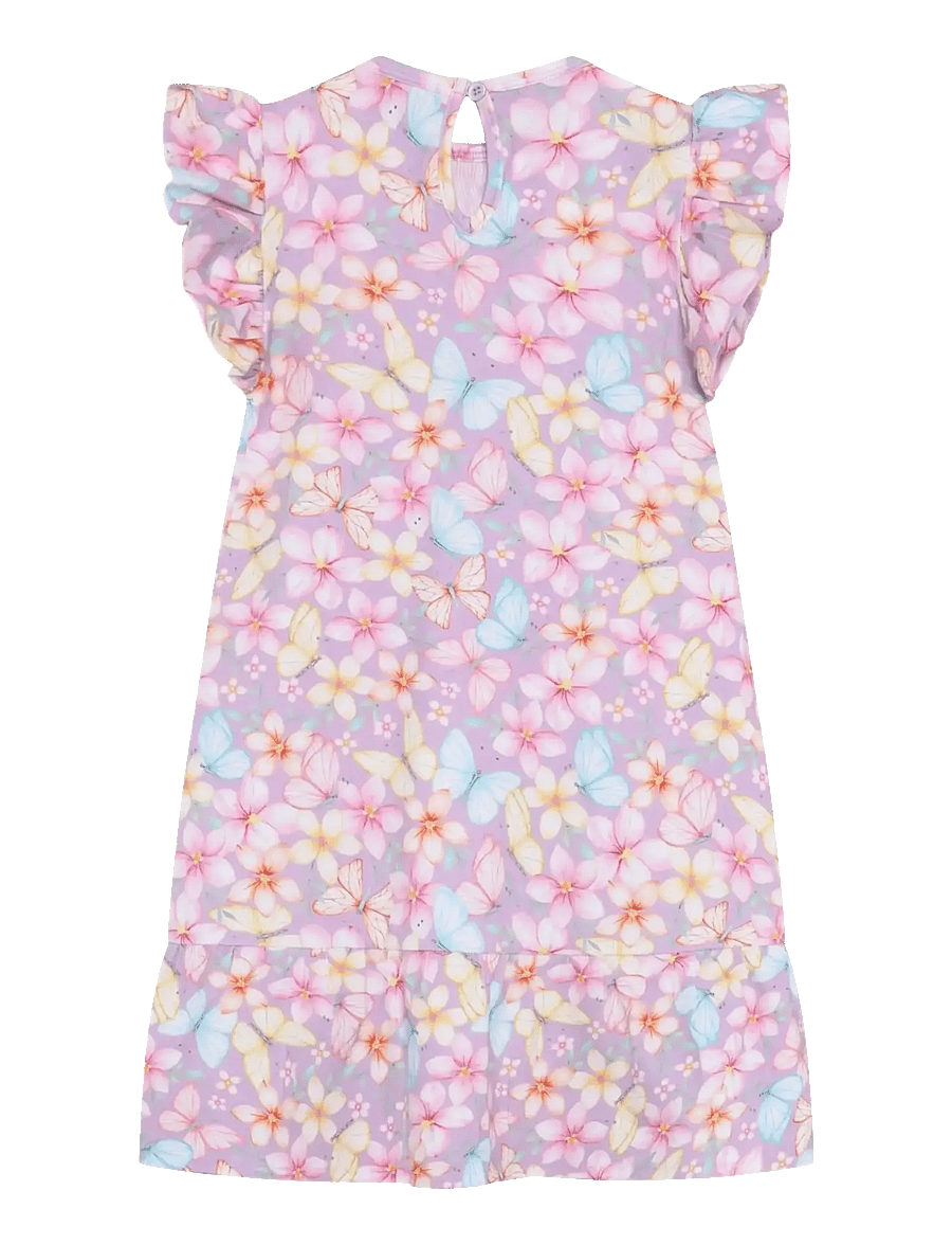 Minymo - Dress SS AOP - sleeveless casual dresses - violet dusk - 1