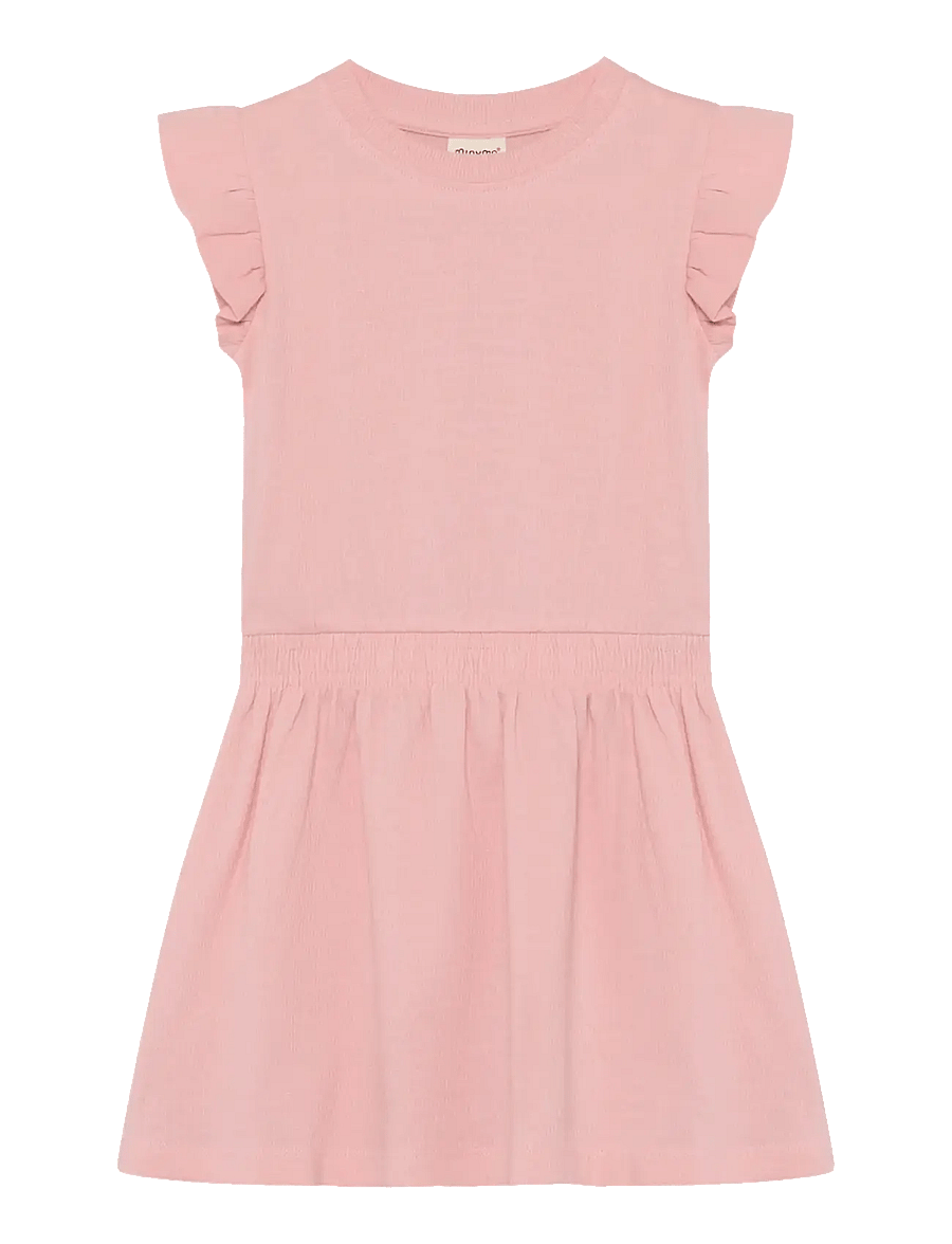 Minymo - Dress SS - sleeveless casual dresses - rosy tough - 0
