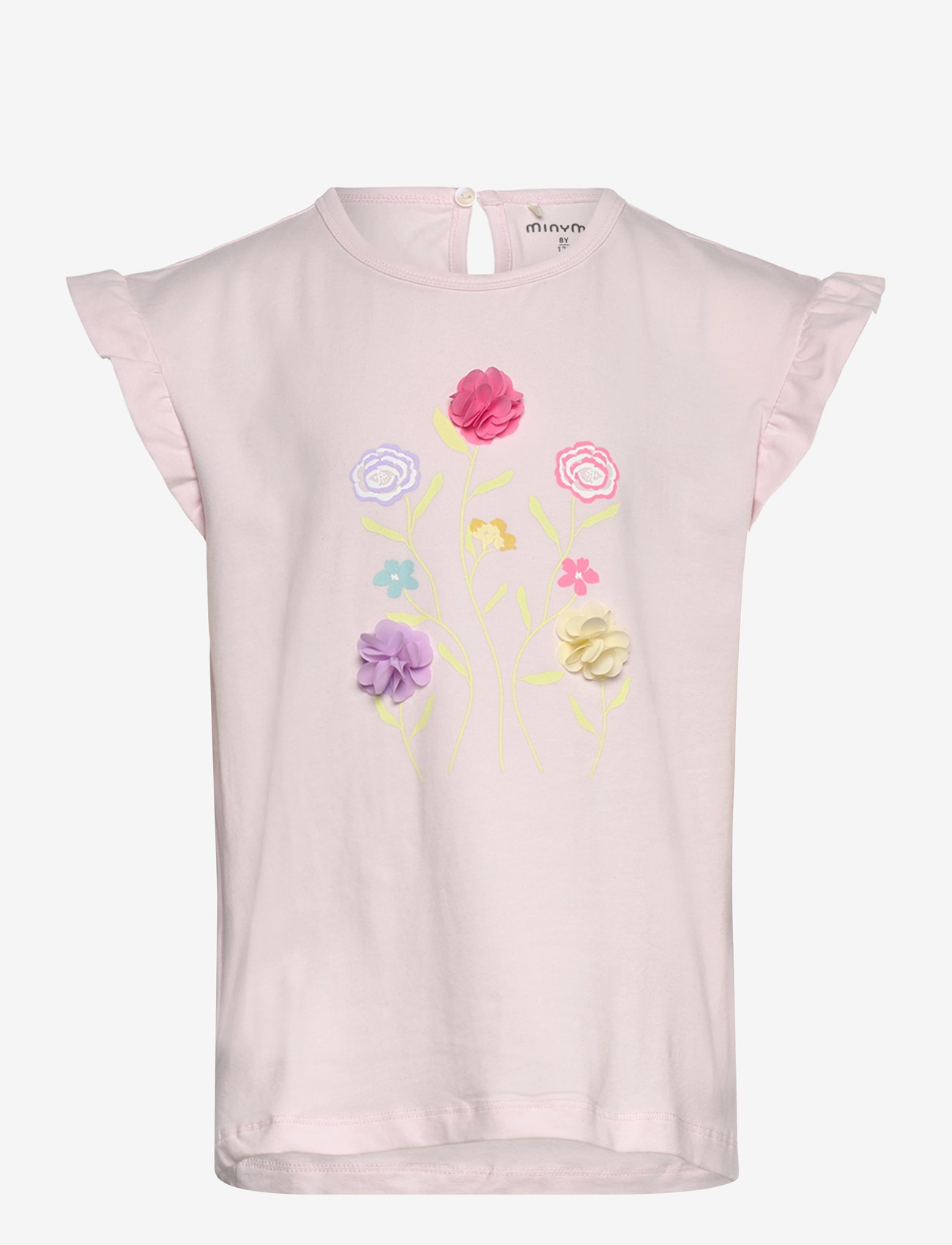 Minymo - T-shirt SS - kortärmade t-shirts - raindrops on roses - 0
