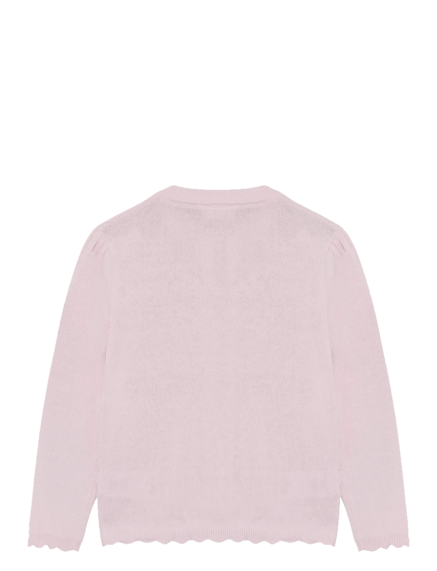 Minymo - Cardigan LS Knit - koftor - raindrops on roses - 1