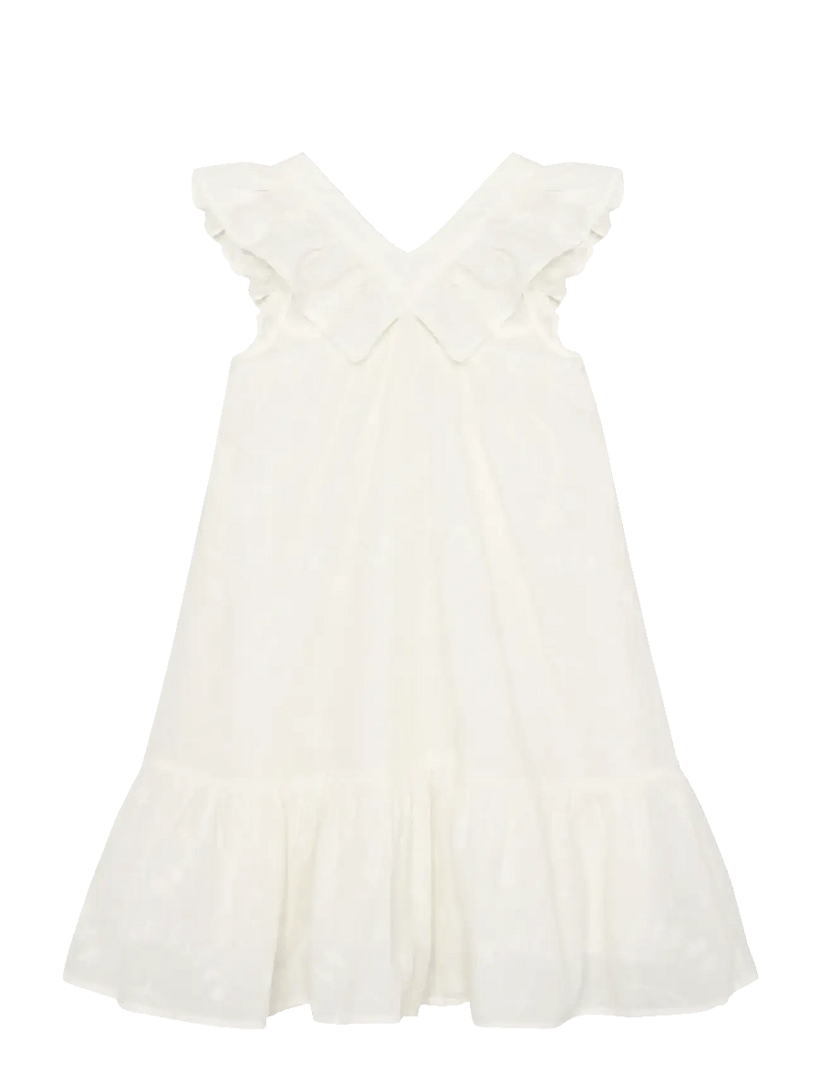 Minymo - Dress SS w. Lining - partykleider - vanilla ice - 1