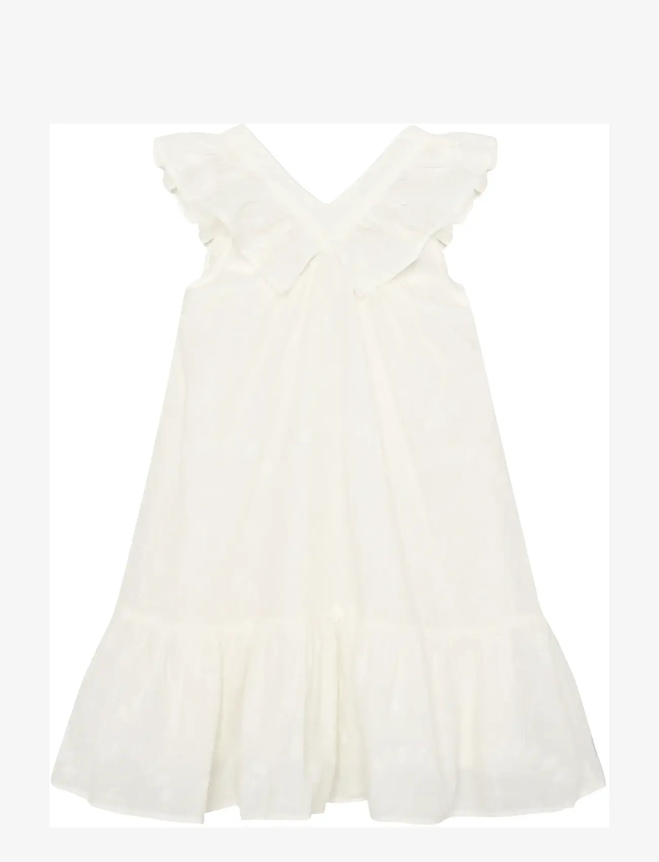 Minymo - Dress SS w. Lining - festkjoler - vanilla ice - 2
