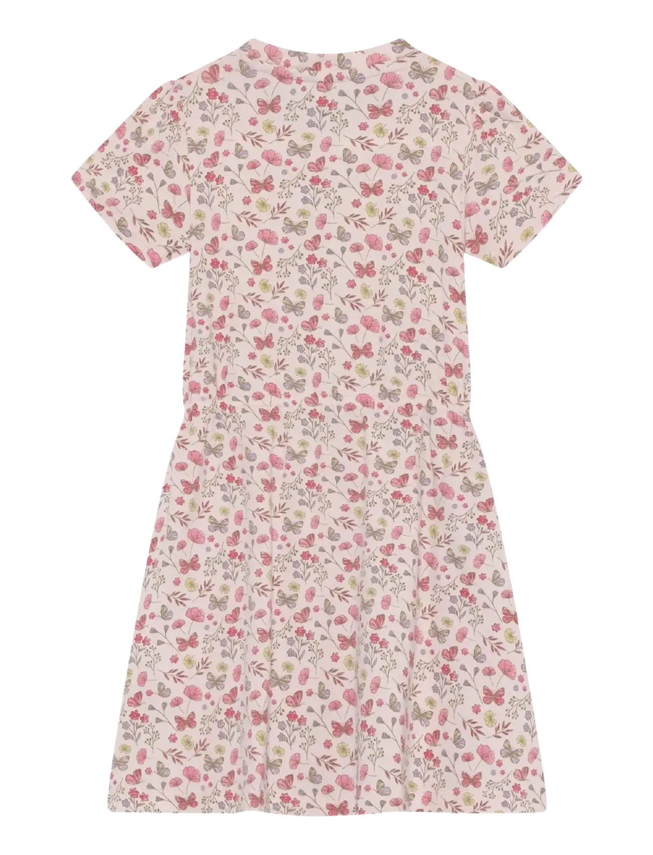 Minymo - Dress SS AOP - kortärmade vardagsklänningar - raindrops on roses - 1