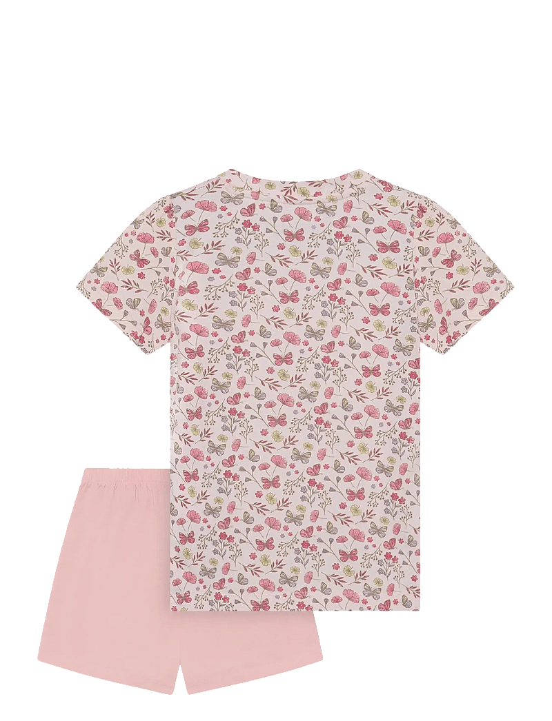 Minymo - T-shirt+Short Set AOP - sett með stuttermabol - raindrops on roses - 1