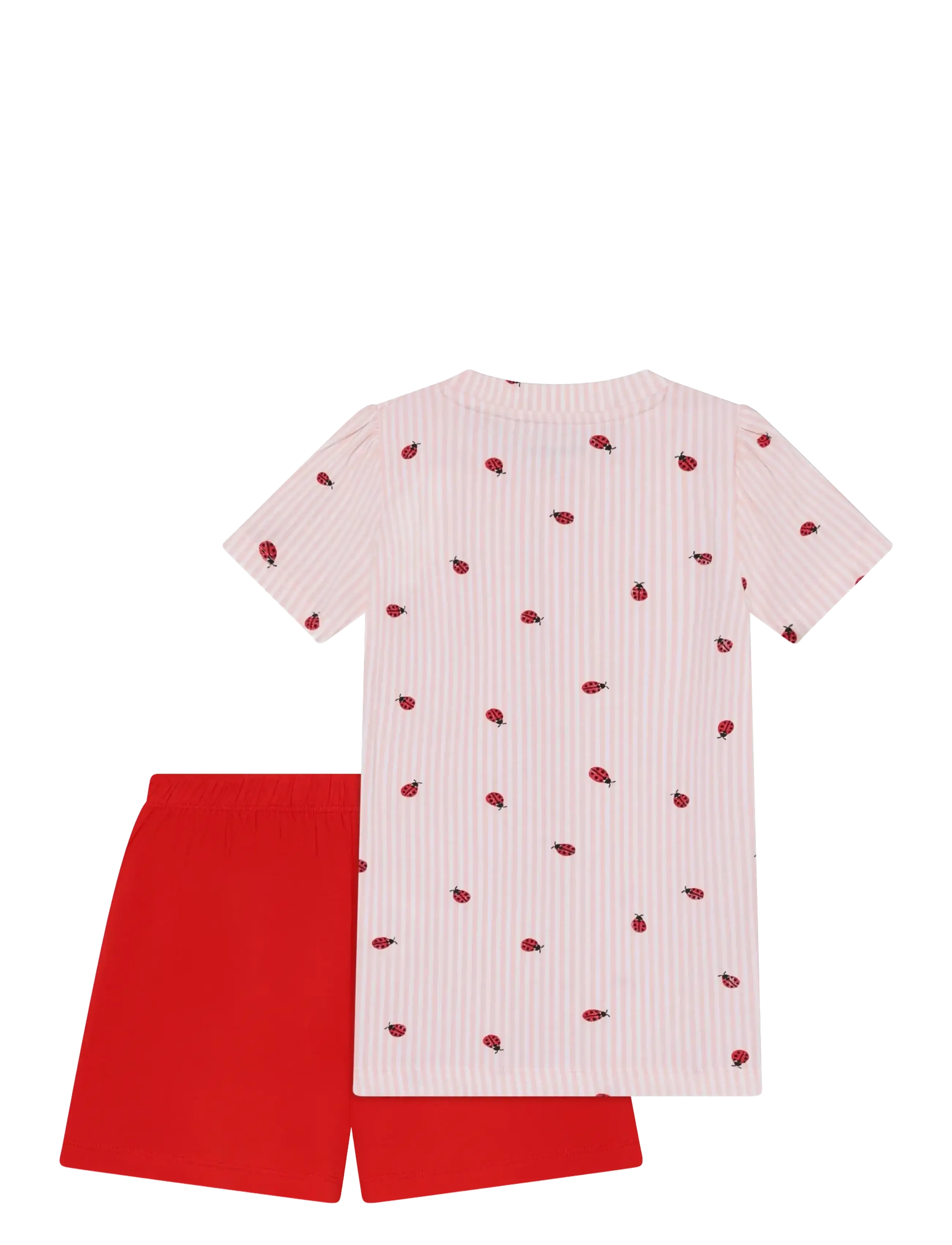 Minymo - T-shirt+Short Set AOP - sets met t-shirt met korte mouw - peach blush - 1