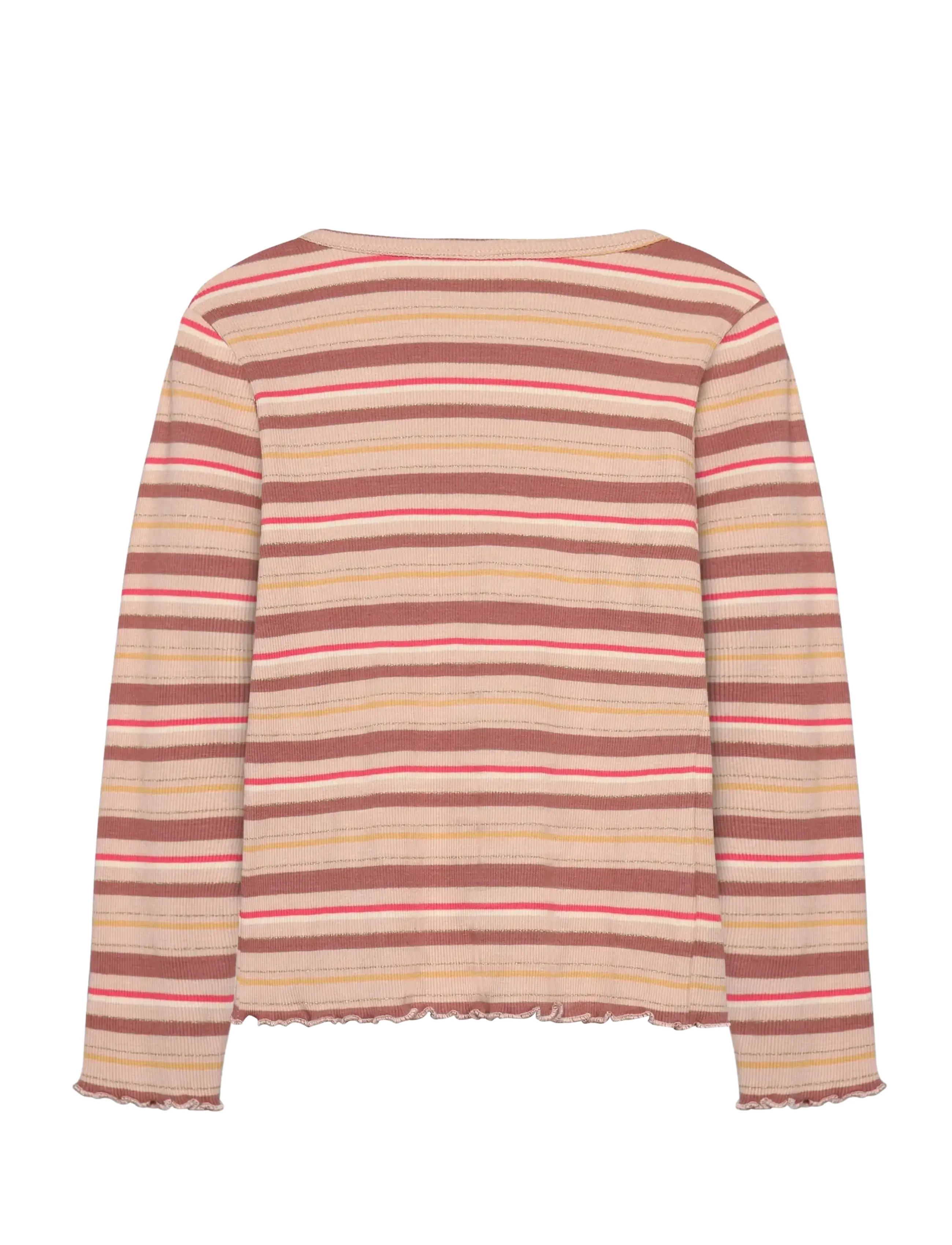 Minymo - T-shirt LS Y/D Rib - langärmelig - cameo rose - 2